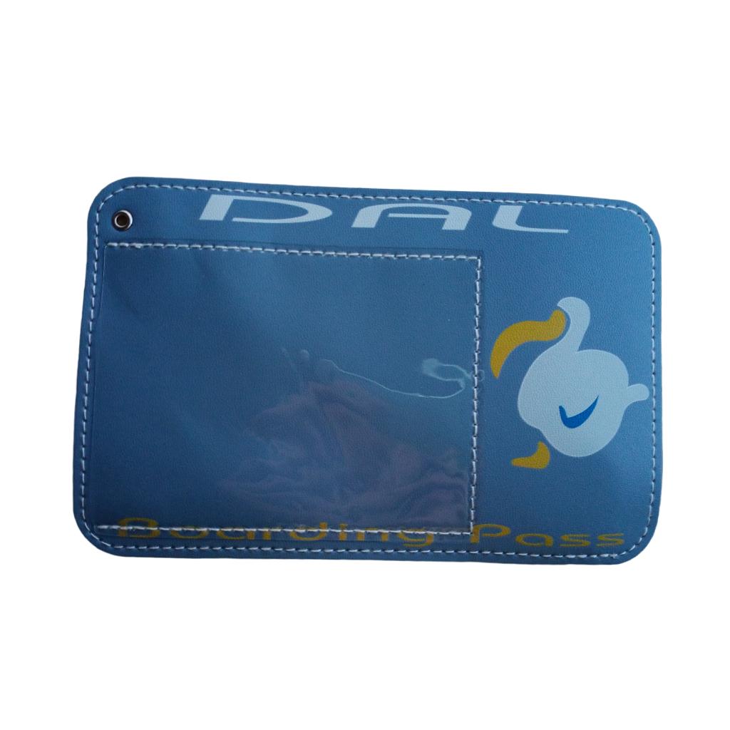 Waterproof Vaccination Card Protector Name Cards Holder Blue