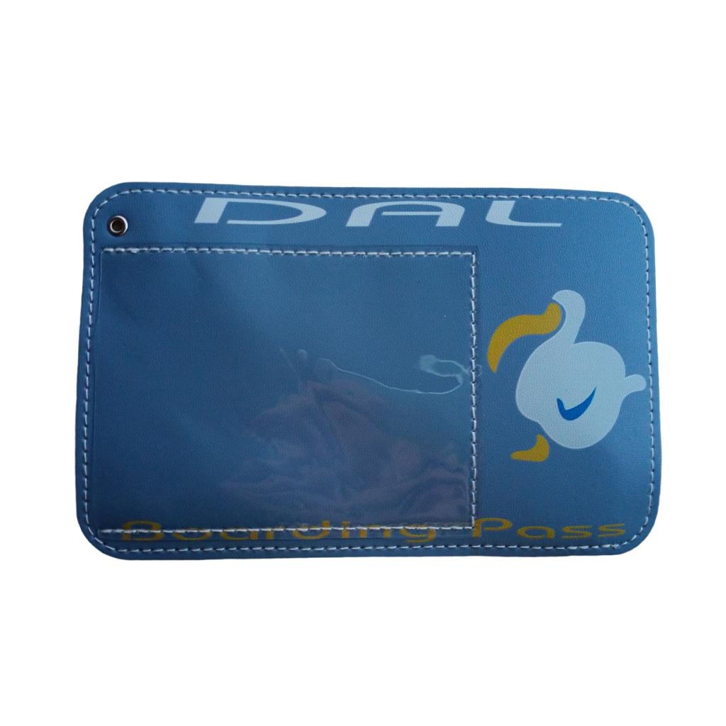 Waterproof Vaccination Card Protector Name Cards Holder Blue