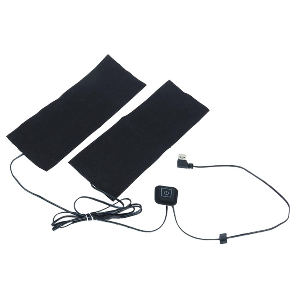 DC 5V USB Heating Pad Element 45 Degree Washable 26x10cm for Pants Vest