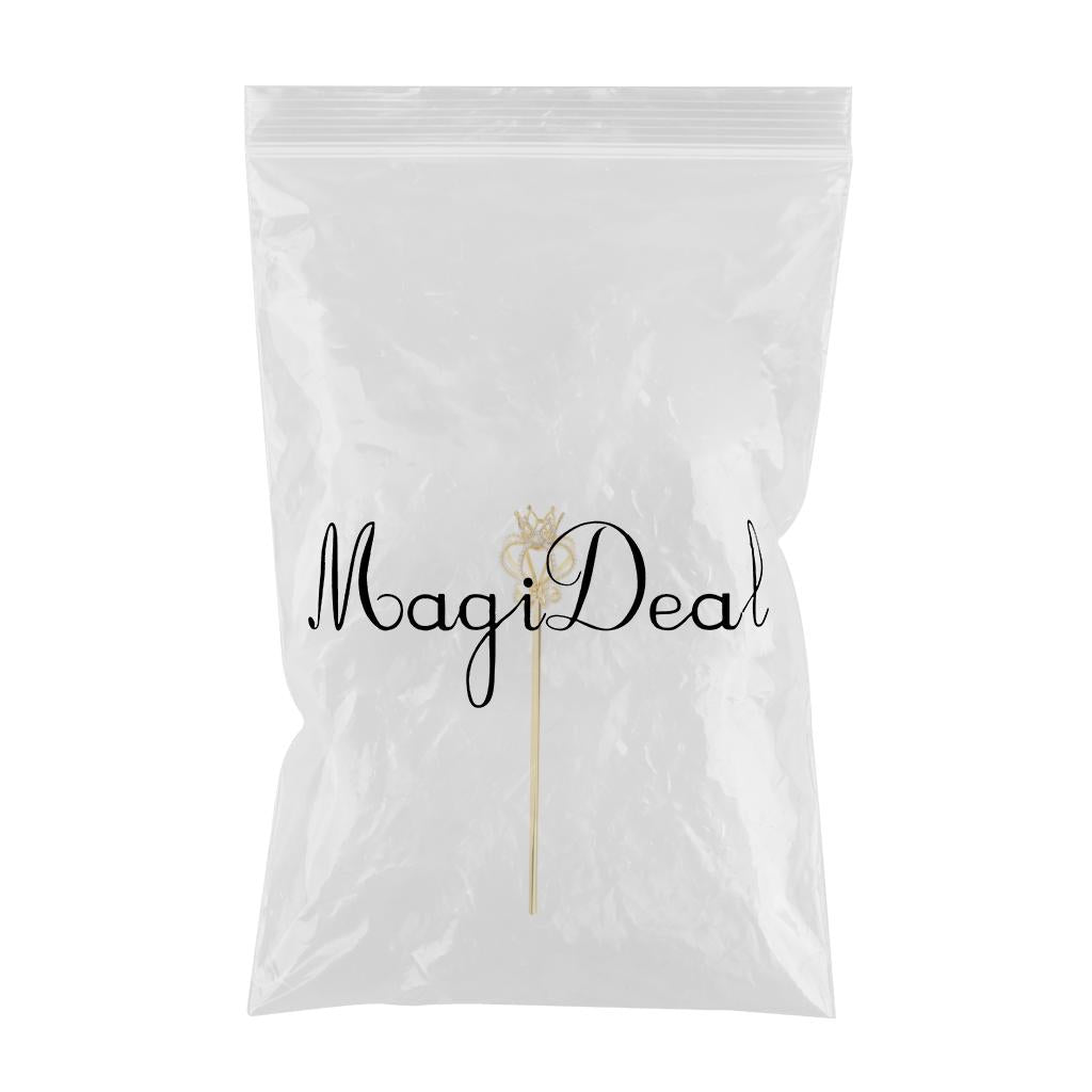 Alloy Fairy Wands Queen Scepter Handheld Props Cosplay Golden pearl