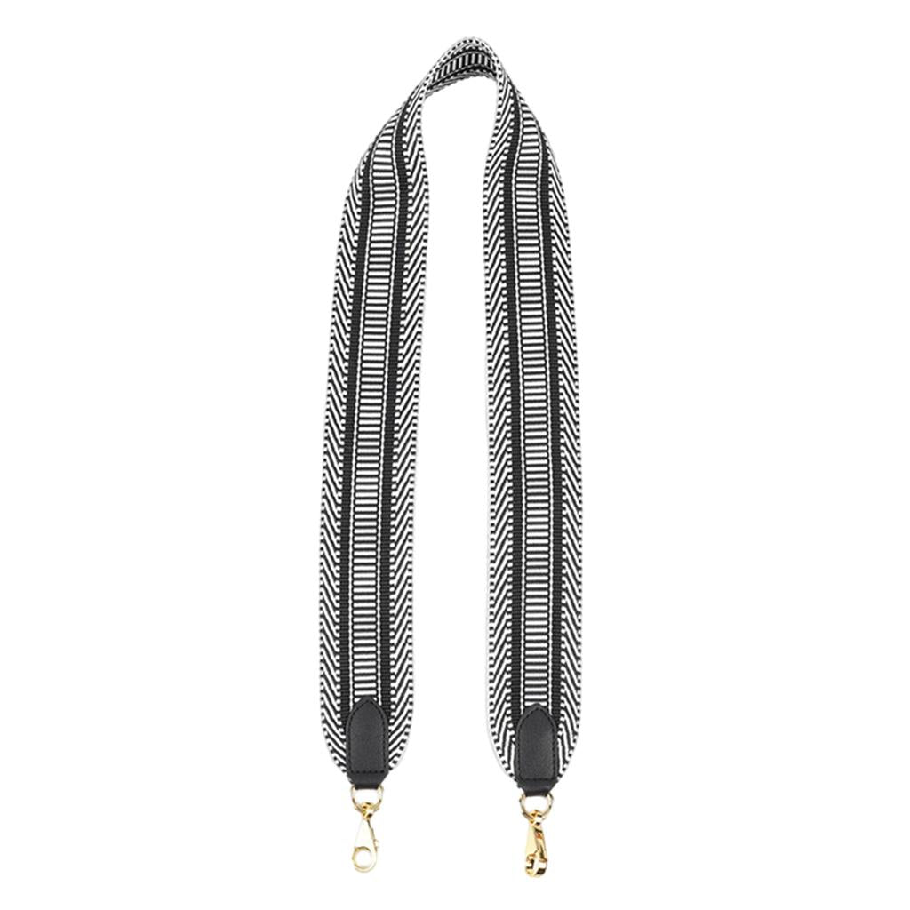 Replacement Purse Strap Shoulder Crossbody Handbag Bag Detachable DIY Straps Black White