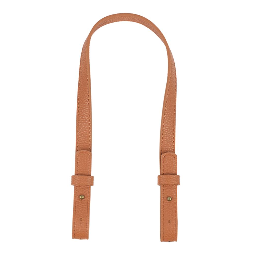 PU Leather Purse Handles DIY Shoulder Bag Replacement Straps Bag Belt Brown