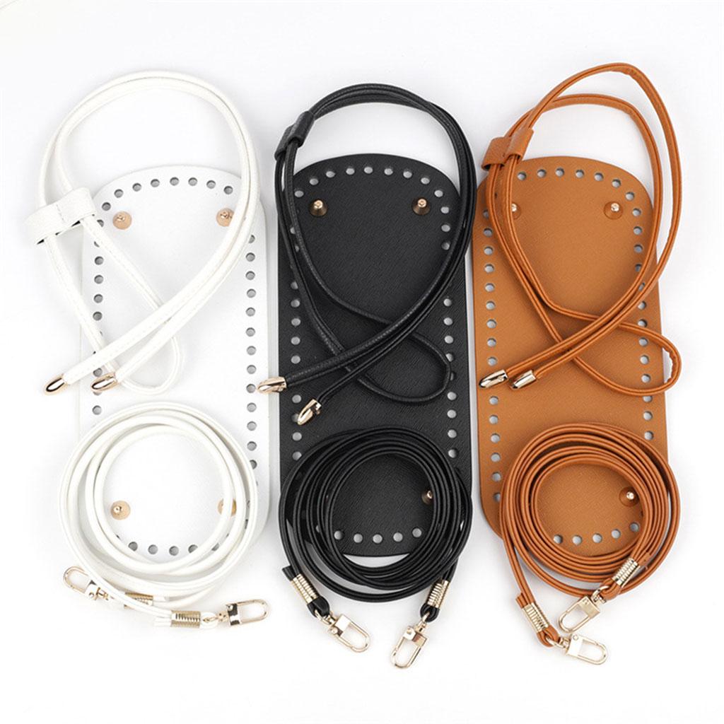 Bag Knitting Set Shoulder Strap Crochet Bag Handmade for Purse Making White