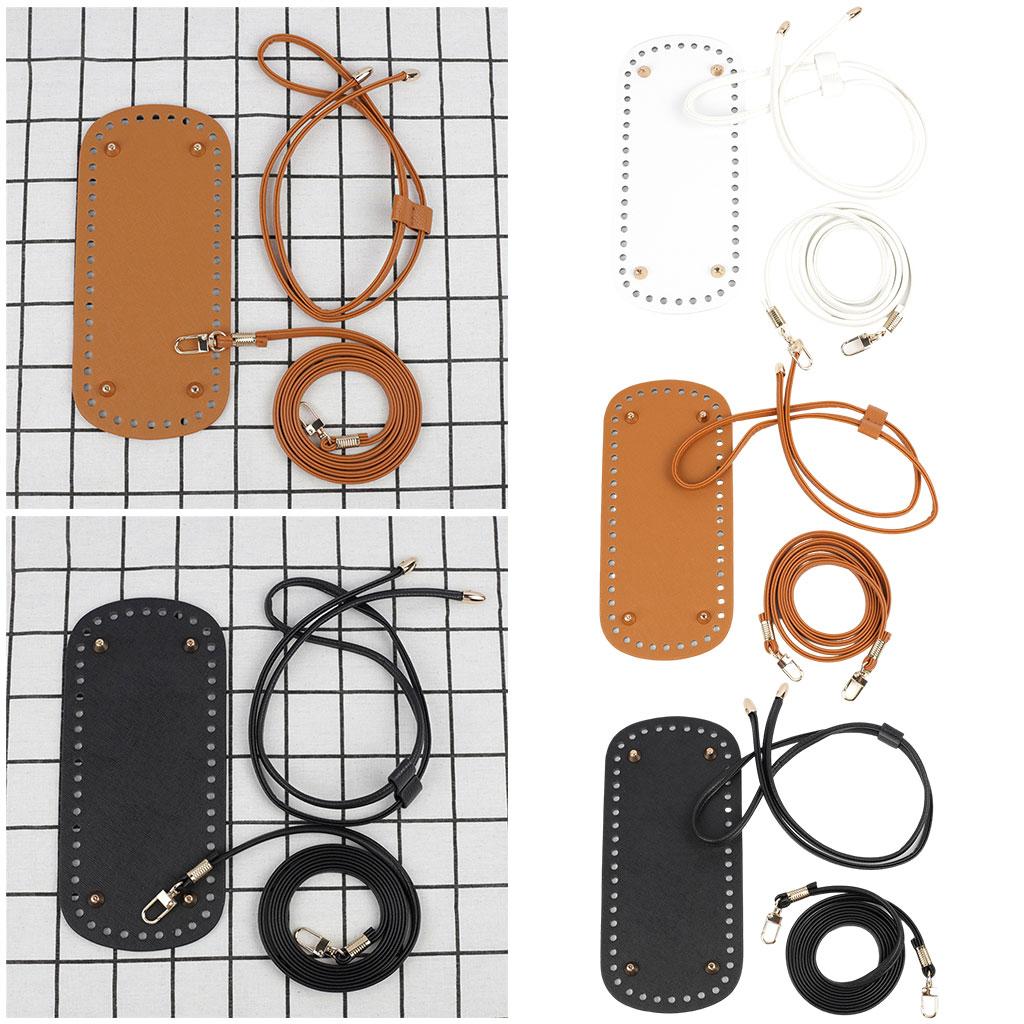 Bag Knitting Set Shoulder Strap Crochet Bag Handmade for Purse Making White