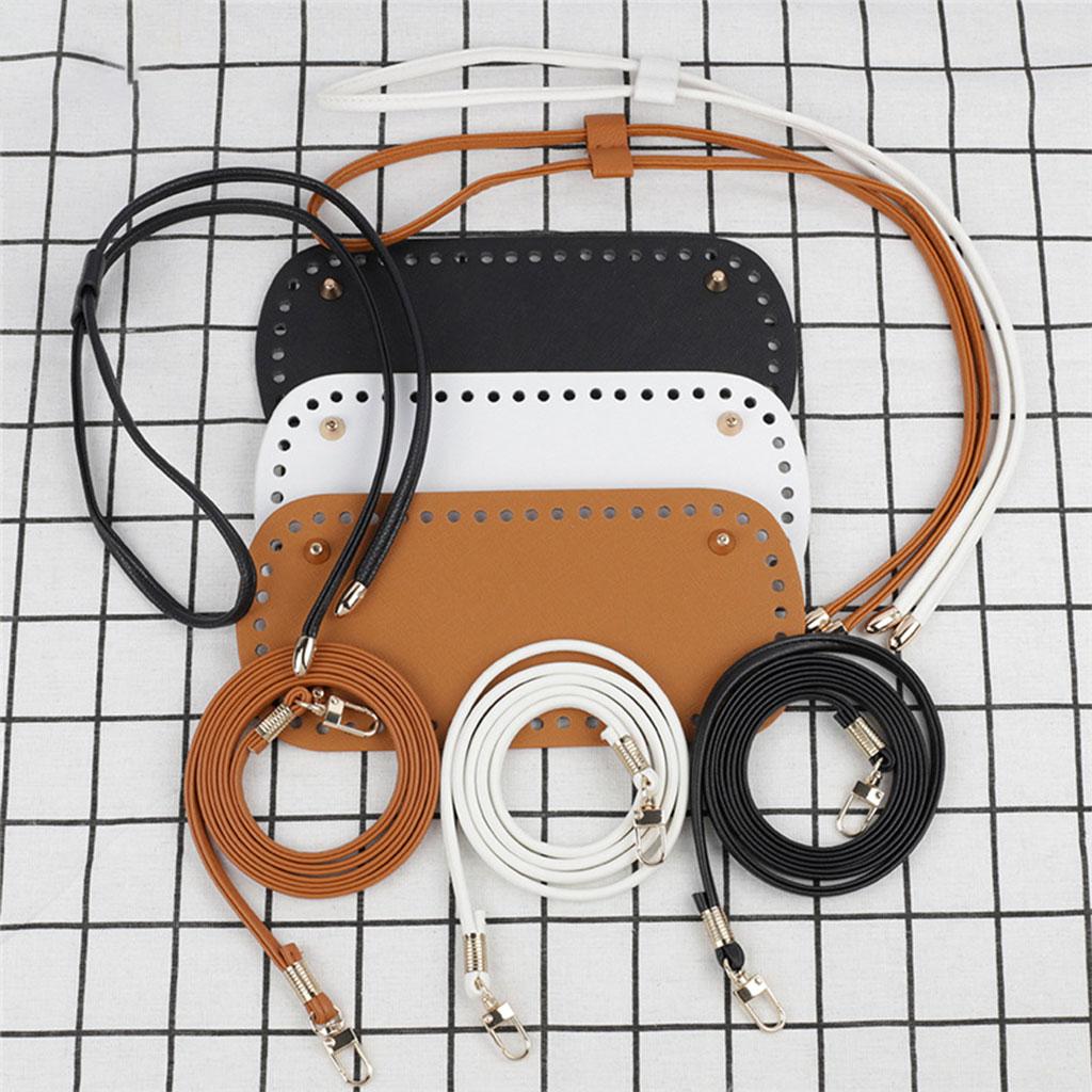 Bag Knitting Set Shoulder Strap Crochet Bag Handmade for Purse Making Brown
