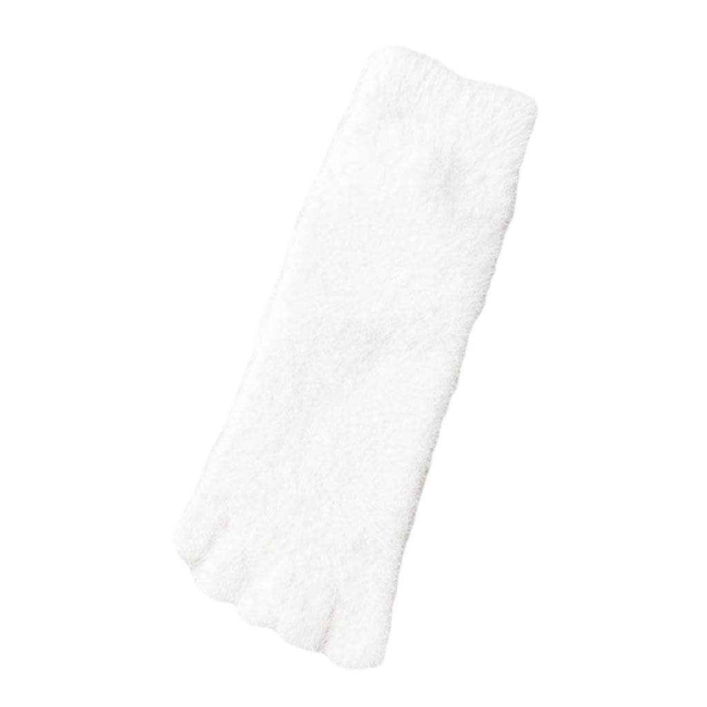 Thermal Five Finger Toe Socks Cozy Nylon Girls Women Men Sport Socks  White