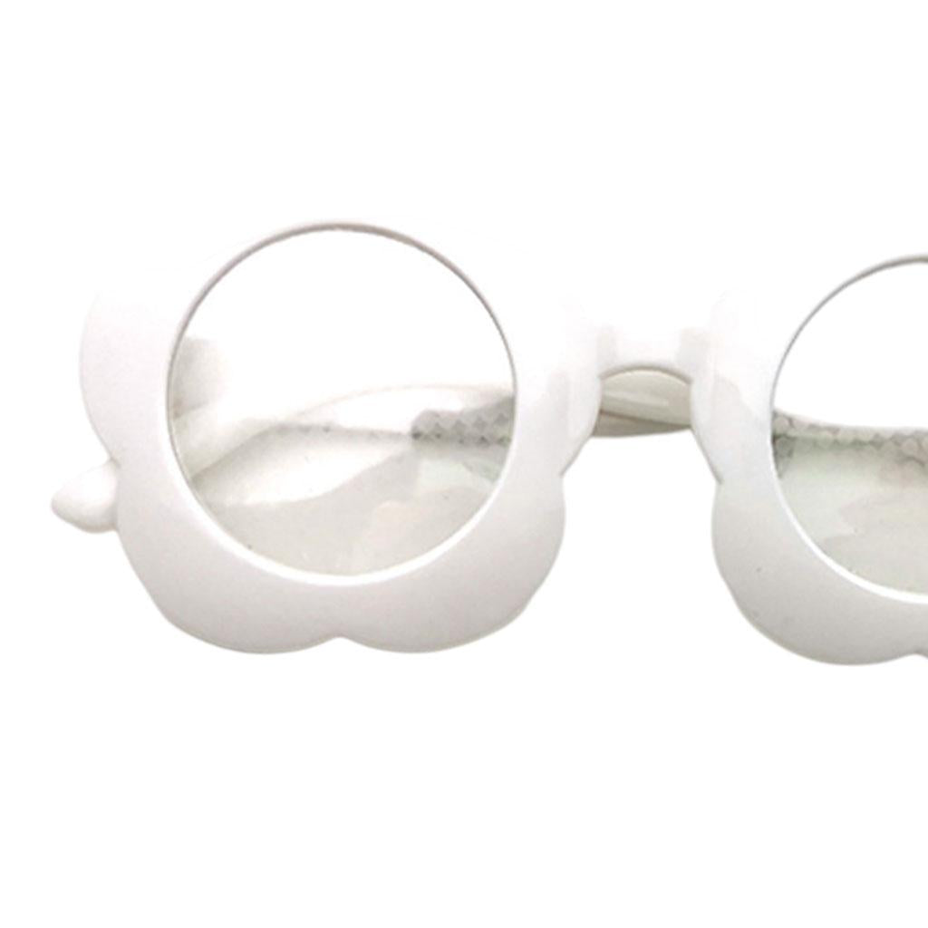 Flower Shape Special Effect Sunglasses Light Diffraction Glasses  white