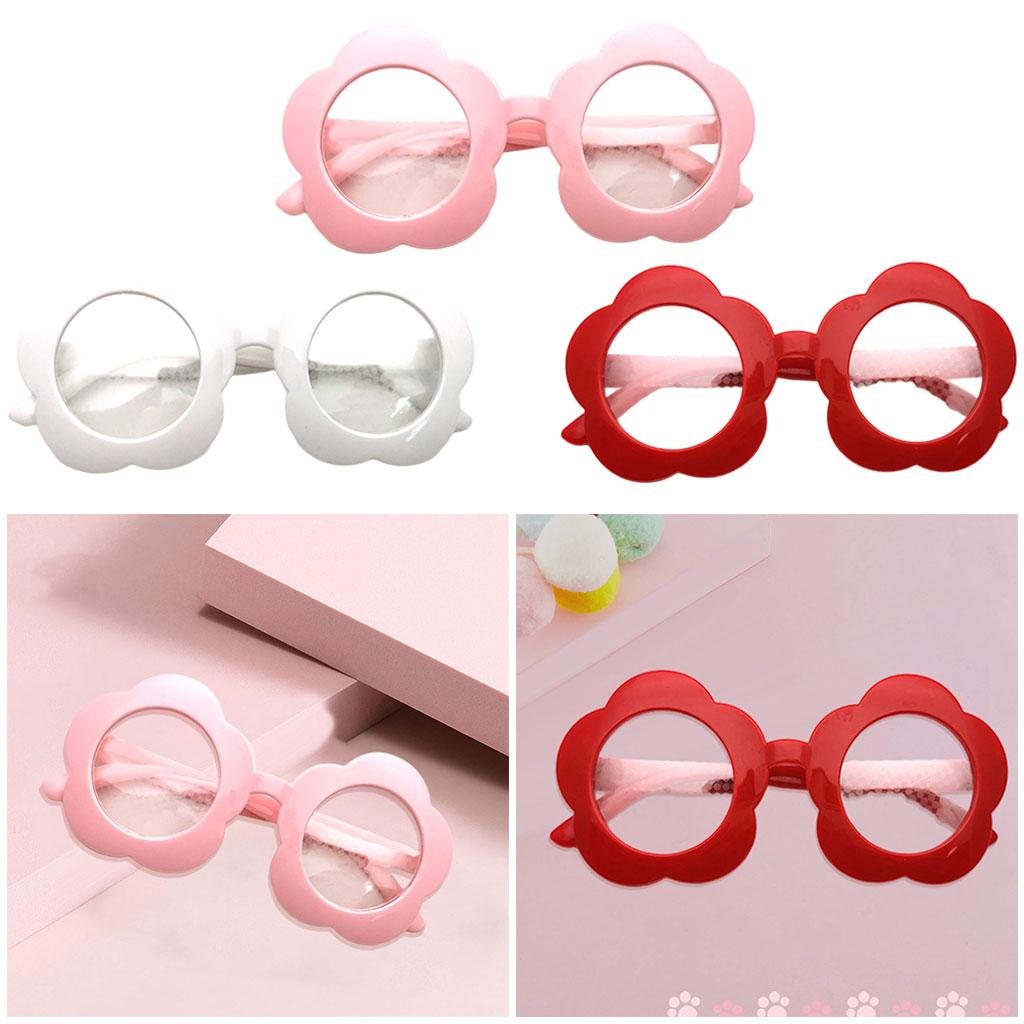 Flower Shape Special Effect Sunglasses Light Diffraction Glasses  white