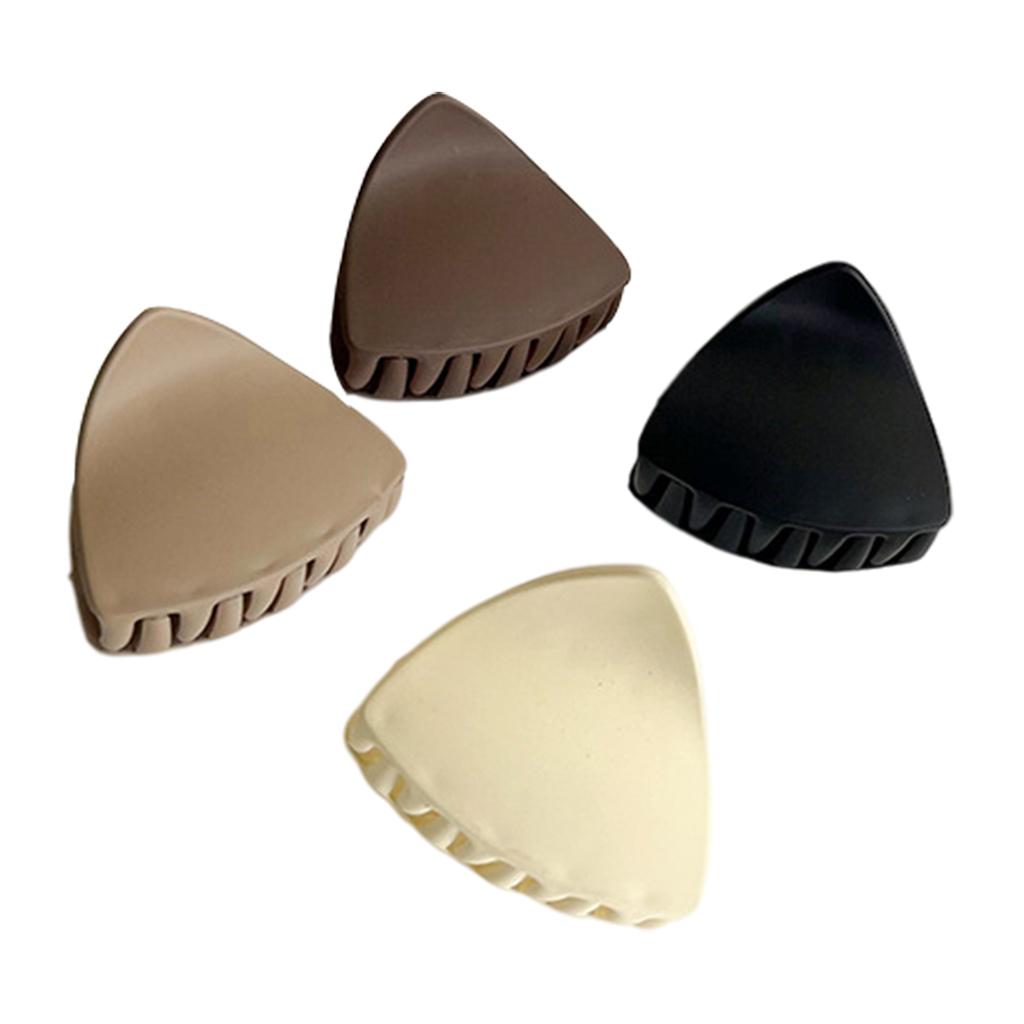 4x Sweet Hair Claw Fashion Pin Strong Hold Styling for Winter triangle