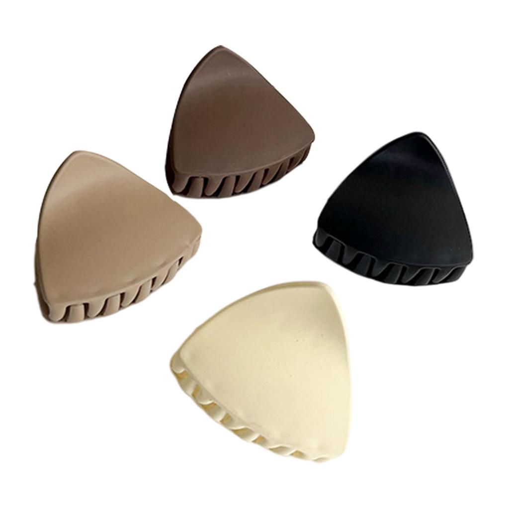 4x Sweet Hair Claw Fashion Pin Strong Hold Styling for Winter triangle
