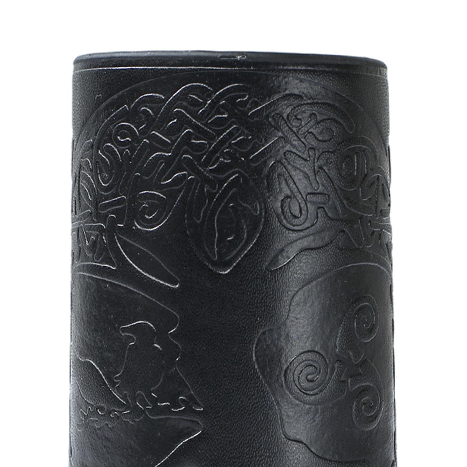 1pc Viking Style Bracelet Wolf Punk for Theatrical Props Fancy Dress Black