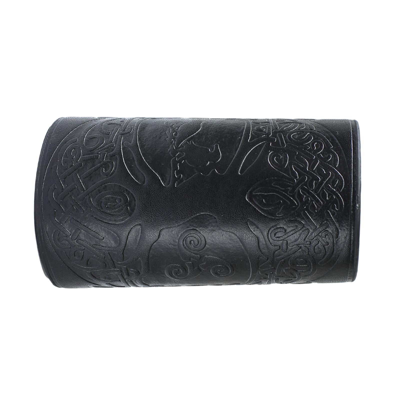 1pc Viking Style Bracelet Wolf Punk for Theatrical Props Fancy Dress Black
