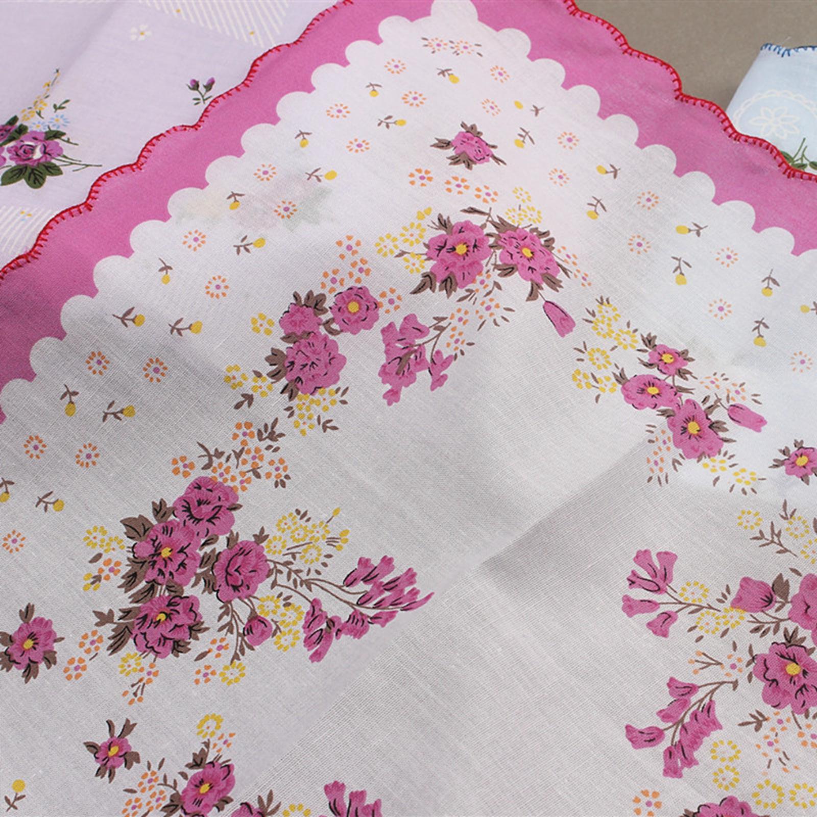 18 Pieces Women Soft Cotton Handkerchiefs Wedding Party Hankie Kerchiefs