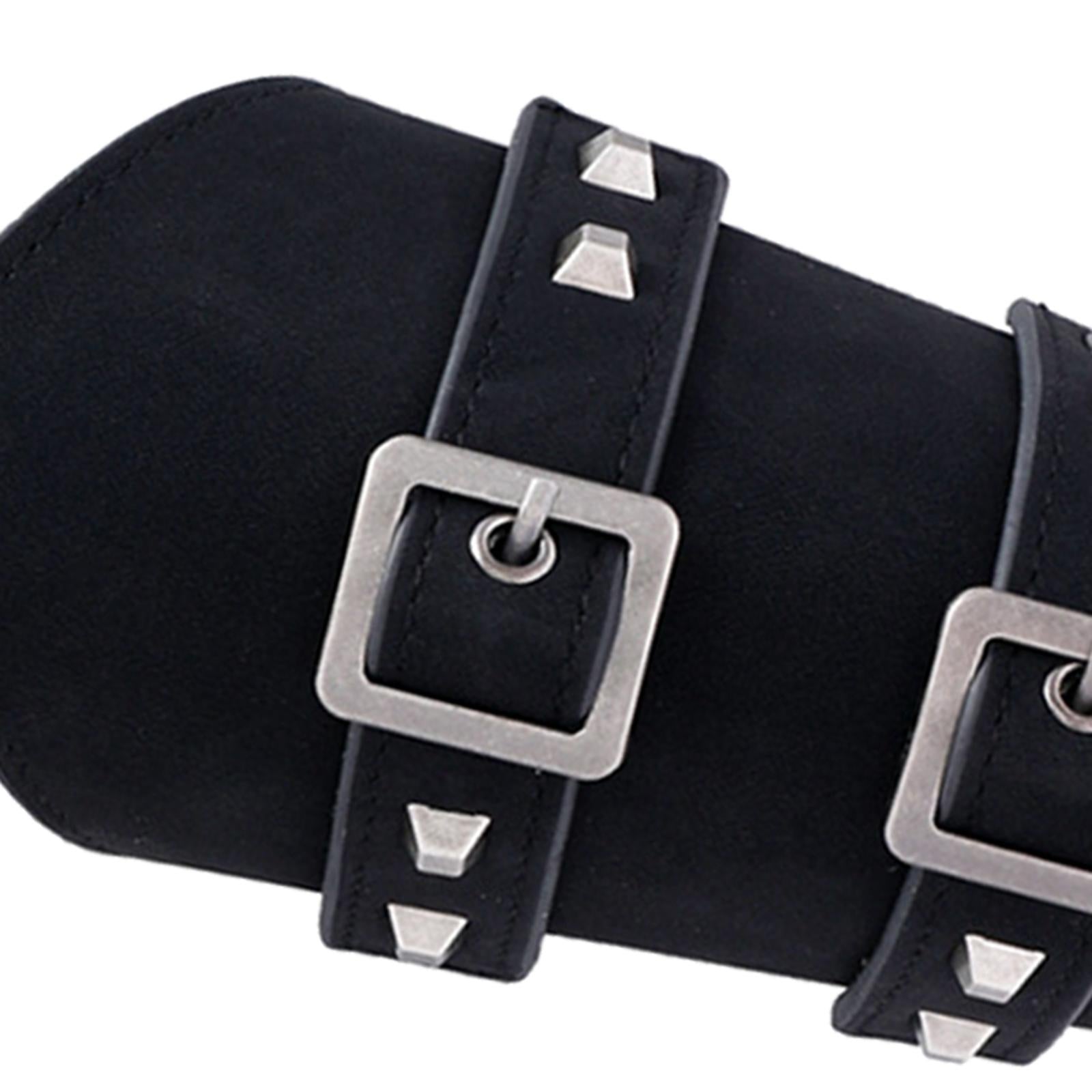 1Pcs Arm Guard Medieval Punk Accs Knight for Halloween Theme Party Unisex Black