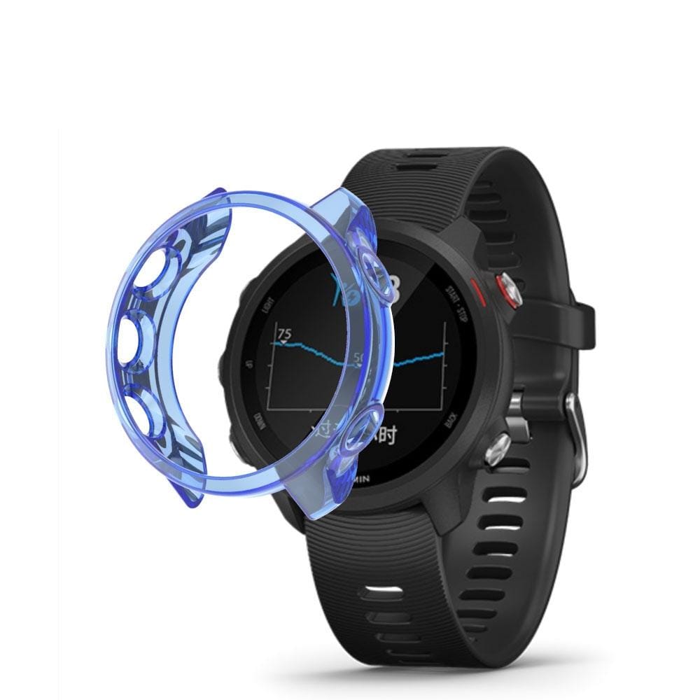For Garmin Forerunner 245 TPU Translucent Watch Case (Blue)