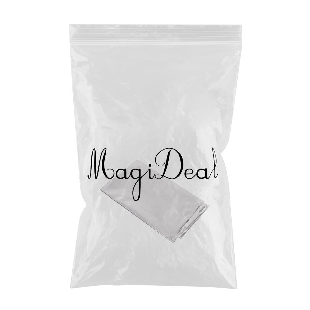 Foil Plastic Tablecover Party Tablecloth Rectangle 7 Colours Silver