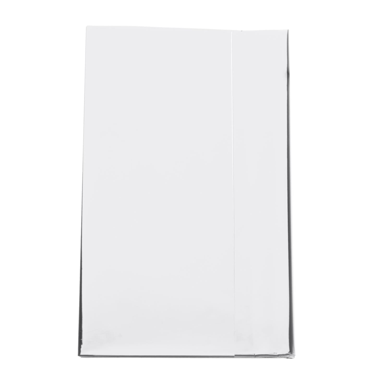 Foil Plastic Tablecover Party Tablecloth Rectangle 7 Colours Silver