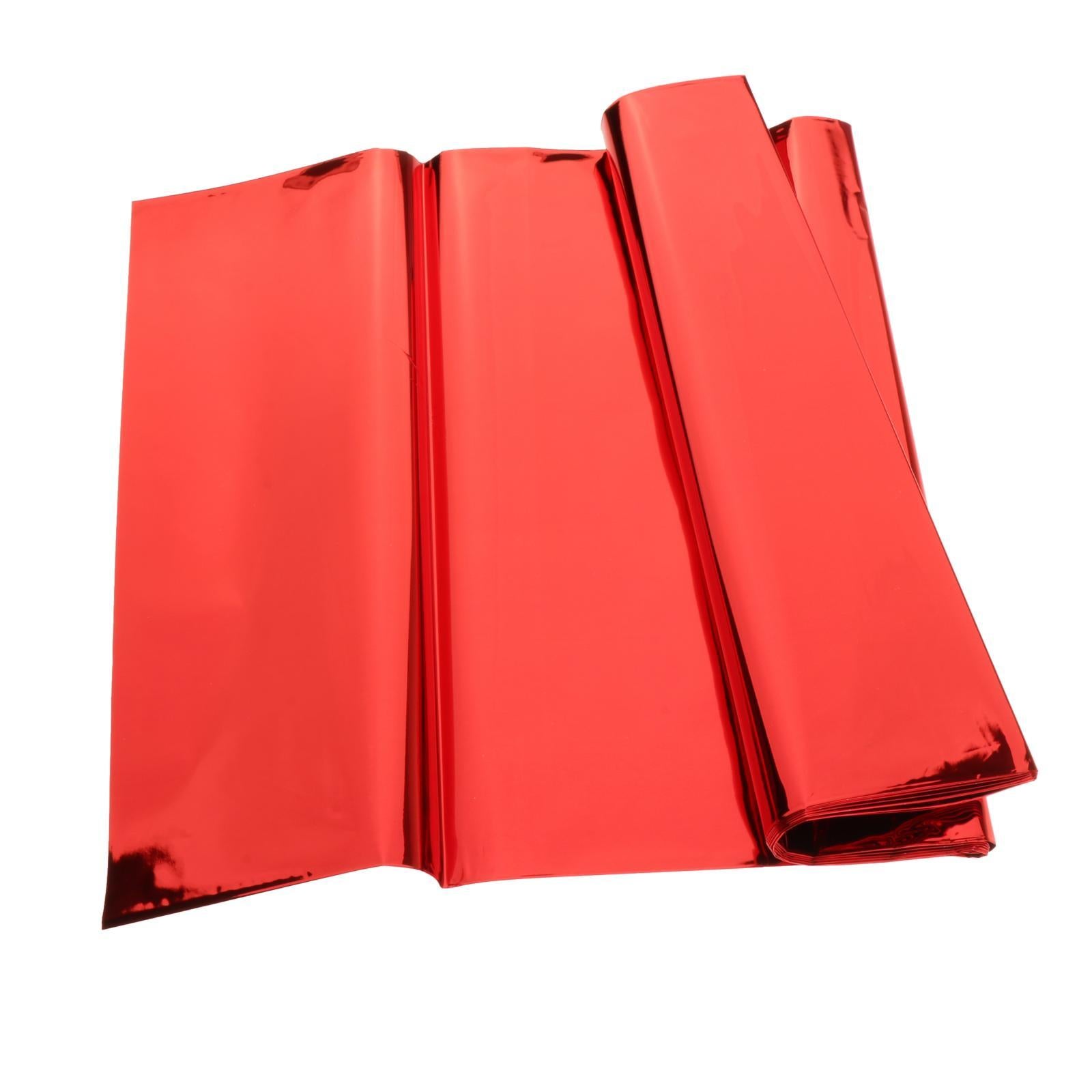 Foil Plastic Tablecover Party Tablecloth Rectangle 7 Colours Red