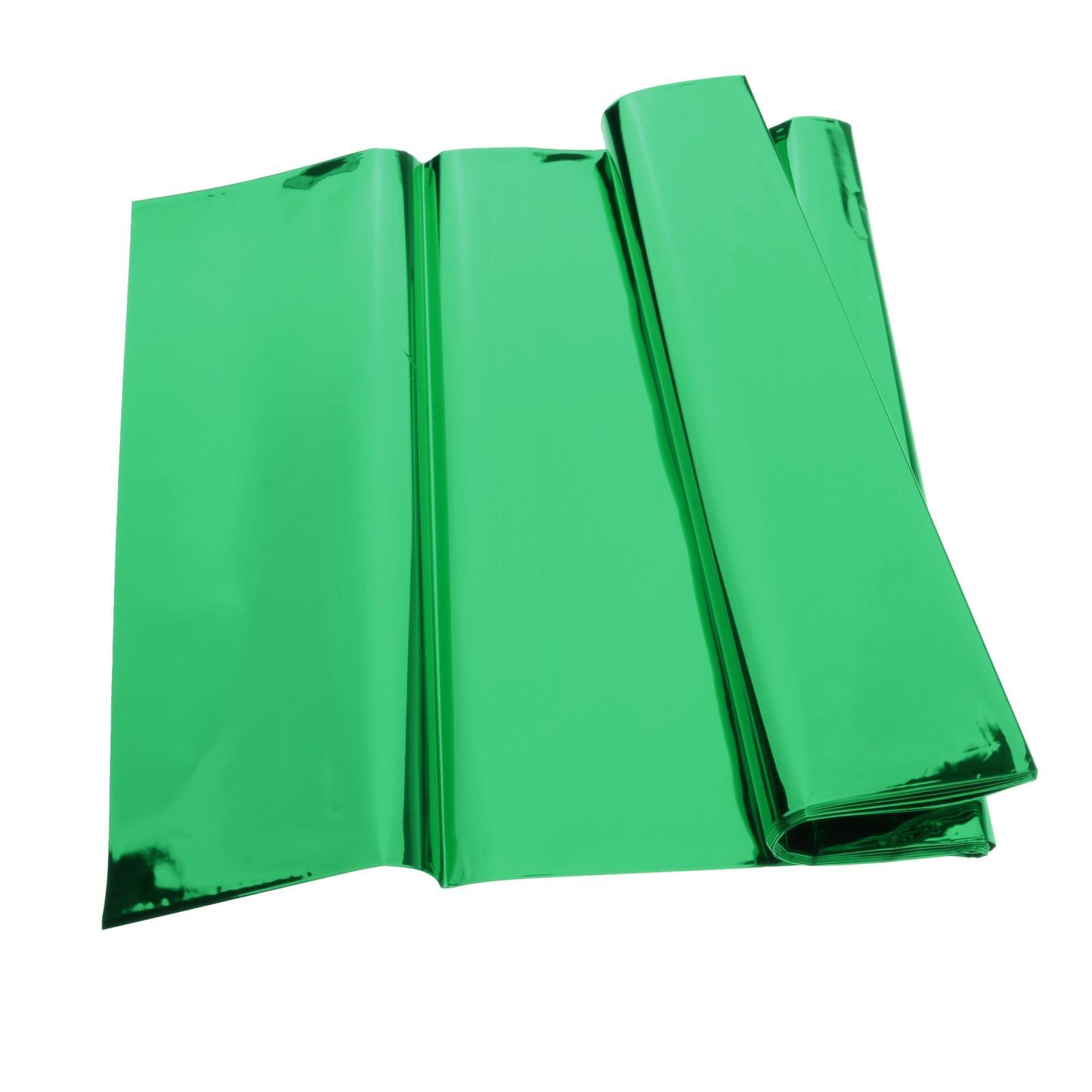 Foil Plastic Tablecover Party Tablecloth Rectangle 7 Colours Green