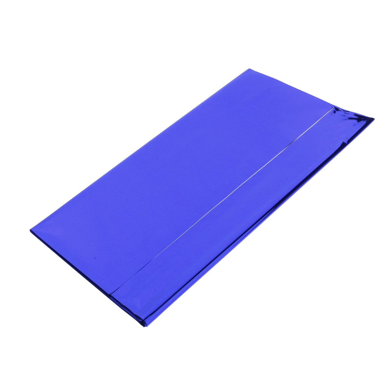 Foil Plastic Tablecover Party Tablecloth Rectangle 7 Colours Purple