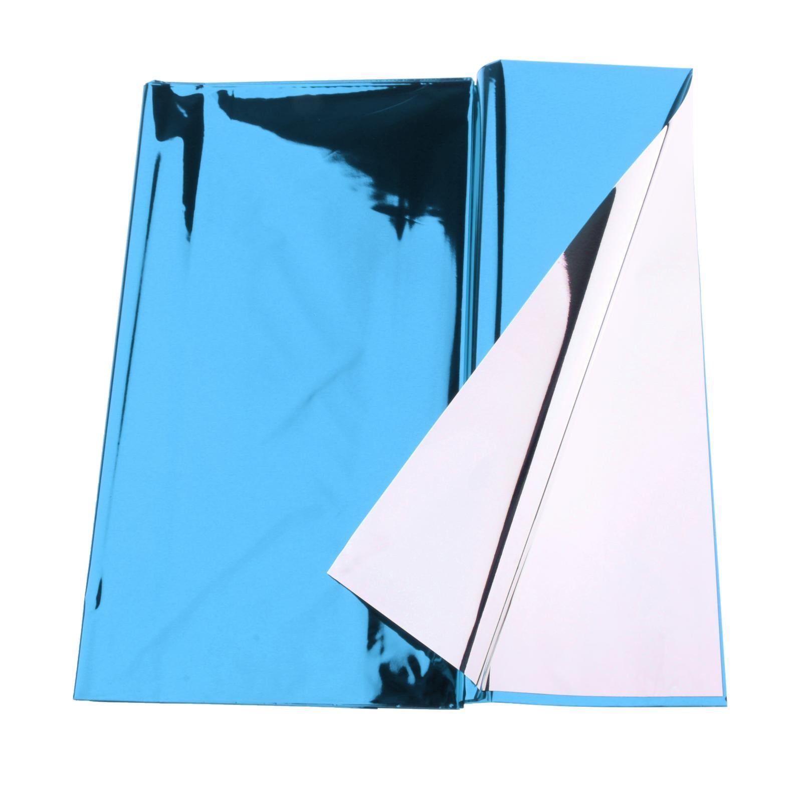 Foil Plastic Tablecover Party Tablecloth Rectangle 7 Colours Blue