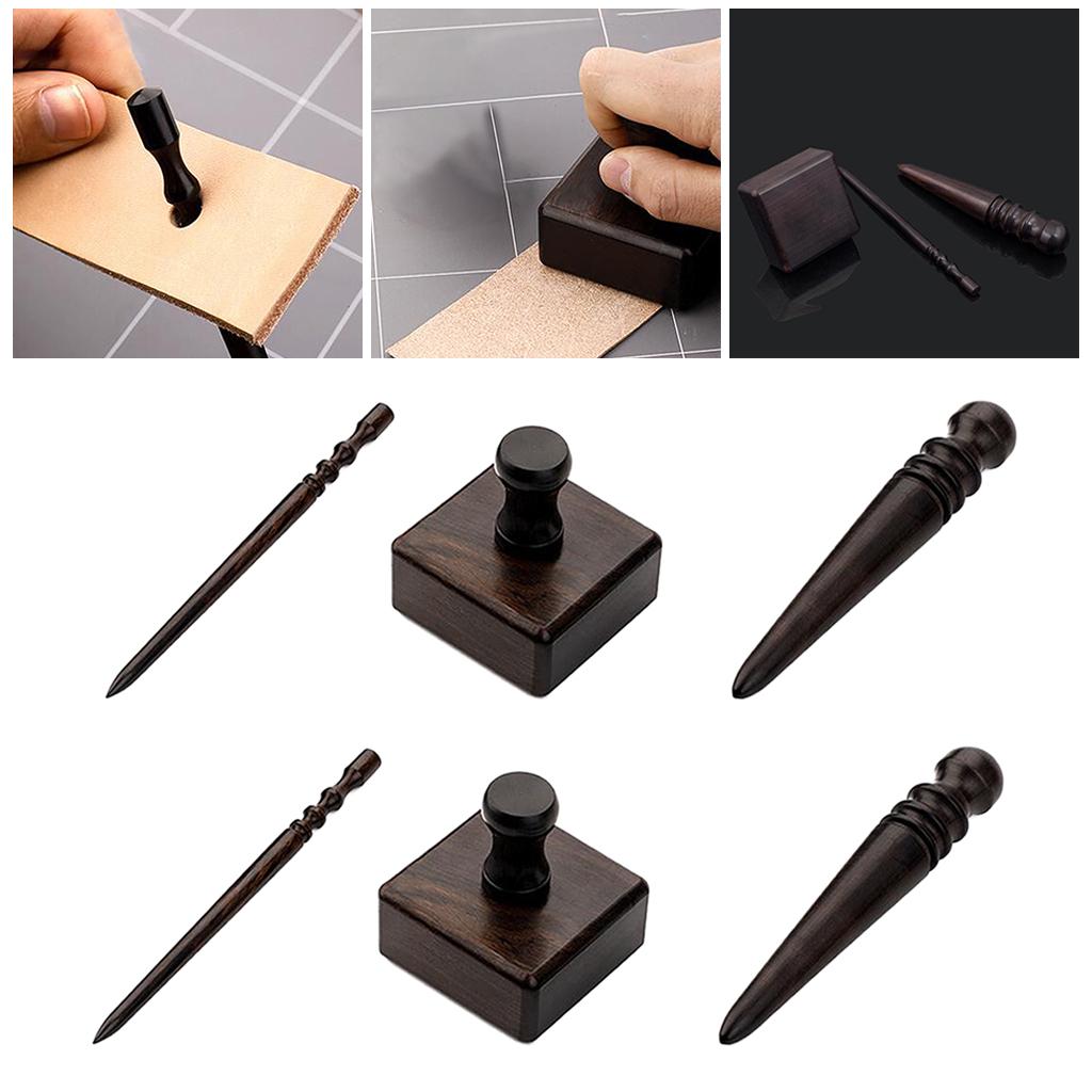 Premium Leather Slicker Burnisher Polished Stick DIY Craft Working Tools