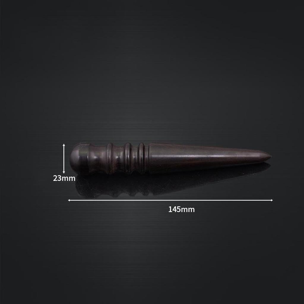Ebony Wood Leather Slicker Burnisher Leather Craft Working Chamfering Device polishing stick