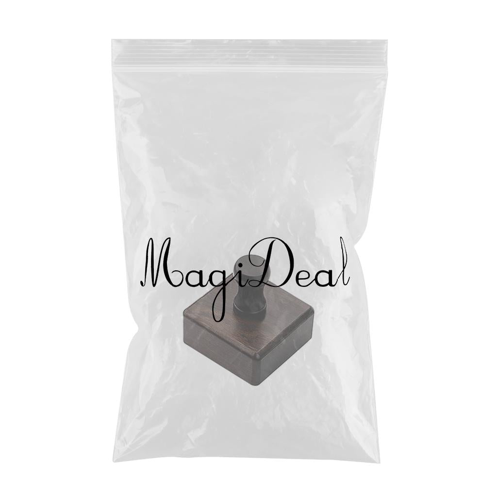 Ebony Wood Leather Slicker Burnisher Leather Craft Working Chamfering Device cube