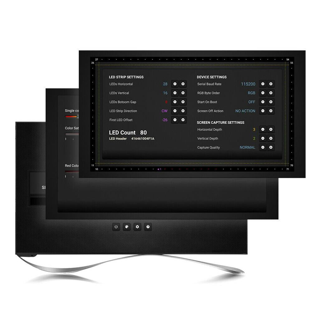 1M/2M/3M/4M/5M RGB 5050 LED Strip Lights Color Changing Tape Light for TV 3m