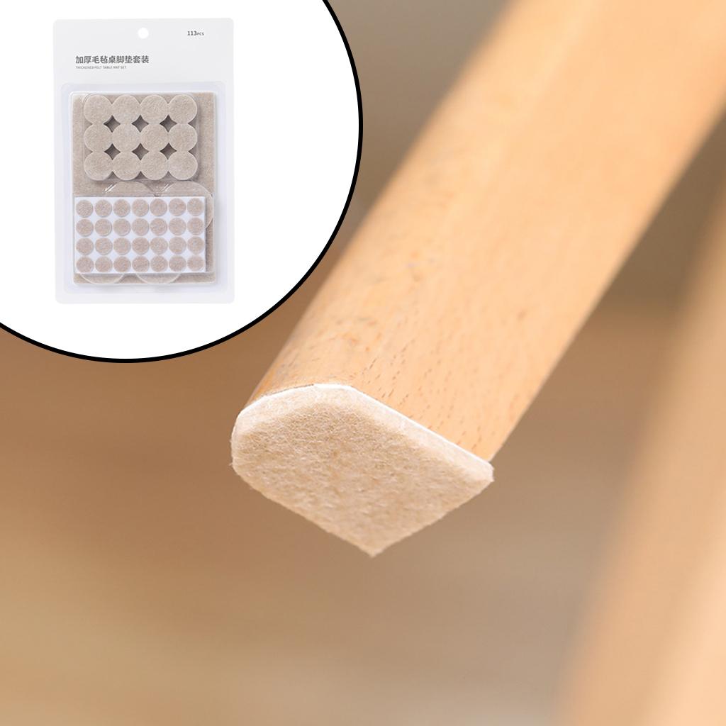 Polyester Chair Leg Pads Free Moving Table Leg Covers Thicker Anti-Slip Pad