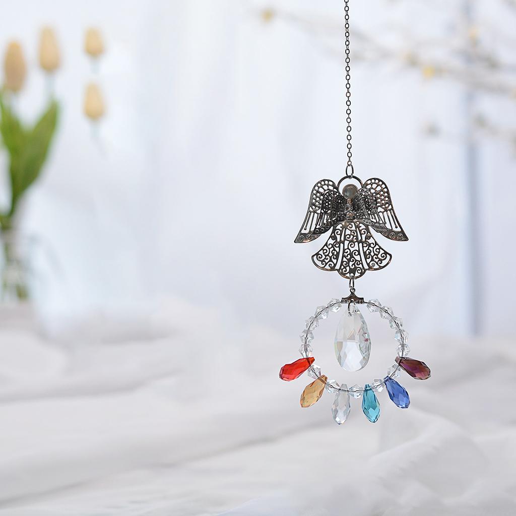 Crystals Rainbow Suncatcher Outdoor Indoor Hanging Ornament Prism Style A