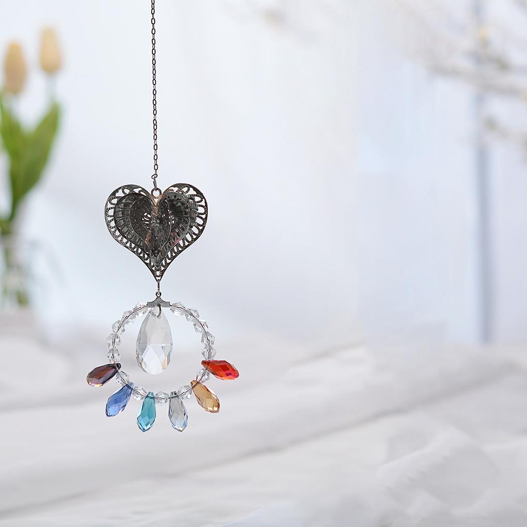 Crystals Rainbow Suncatcher Outdoor Indoor Hanging Ornament Prism Style B