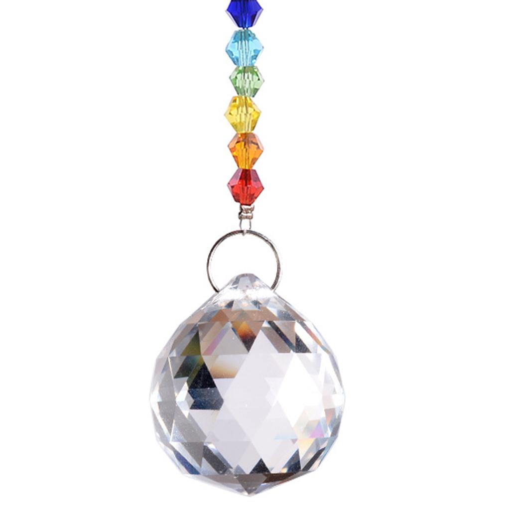 Crystals Rainbow Suncatcher Outdoor Indoor Hanging Ornament Prism Style C