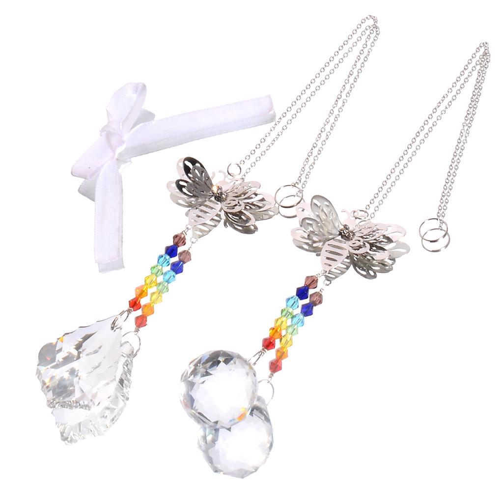 Crystals Rainbow Suncatcher Outdoor Indoor Hanging Ornament Prism Style C