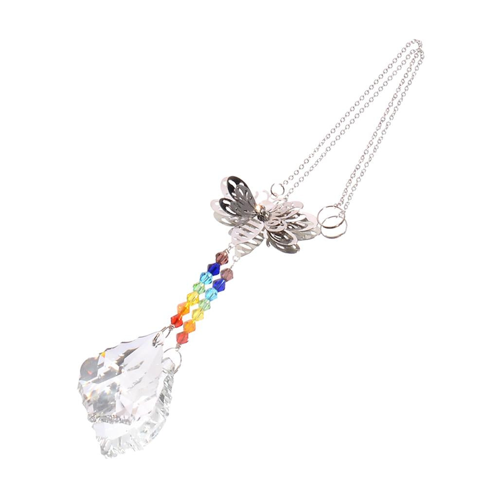Crystals Rainbow Suncatcher Outdoor Indoor Hanging Ornament Prism Style D