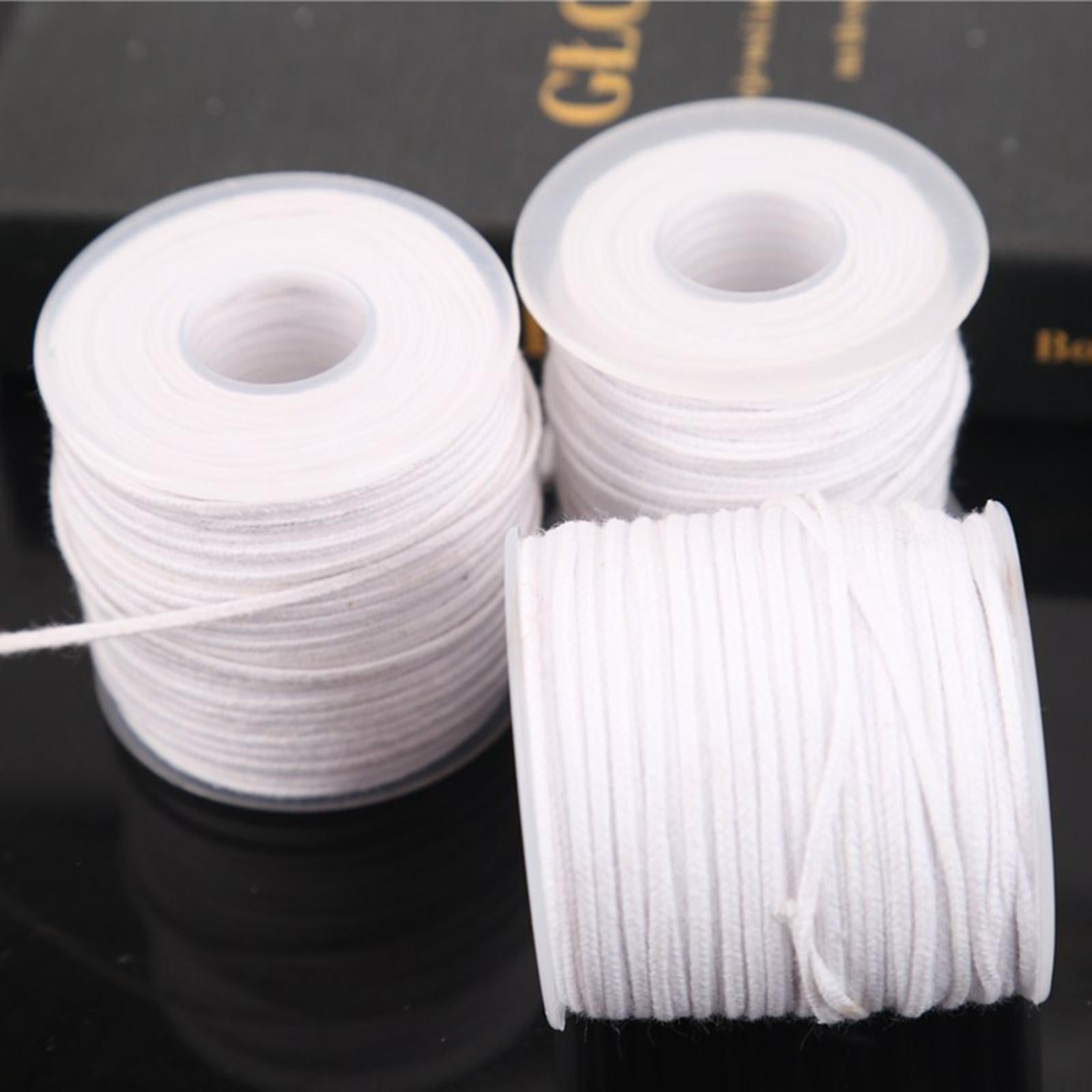 Cotton Braided Candle Wicks Wick Core Spool for Candle Making 24 Ply 61m