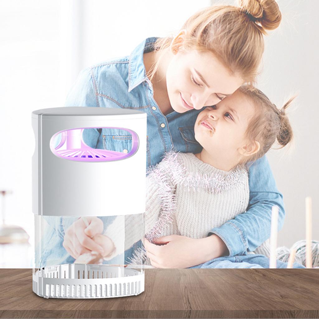 Indoor Insect Flying Bugs Trap Fruit Fly Gnat Mosquito Killer with UV Light White