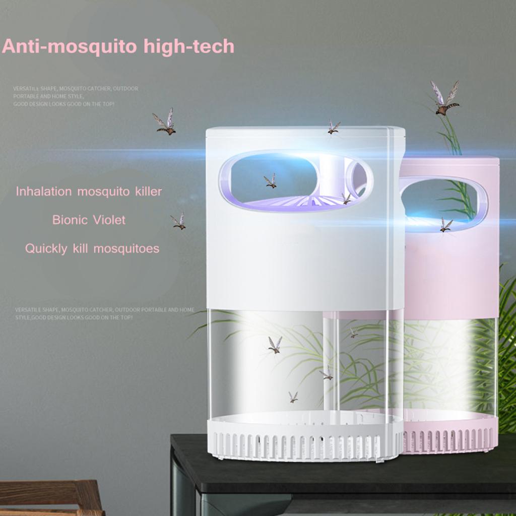 Indoor Insect Flying Bugs Trap Fruit Fly Gnat Mosquito Killer with UV Light White