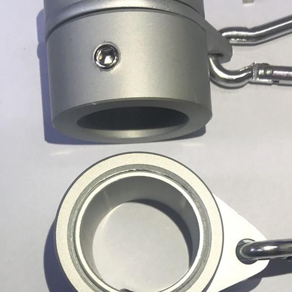 Aluminum Alloy Flagpole Rotating Rings Clip Anti Wrap Grommet Mounting