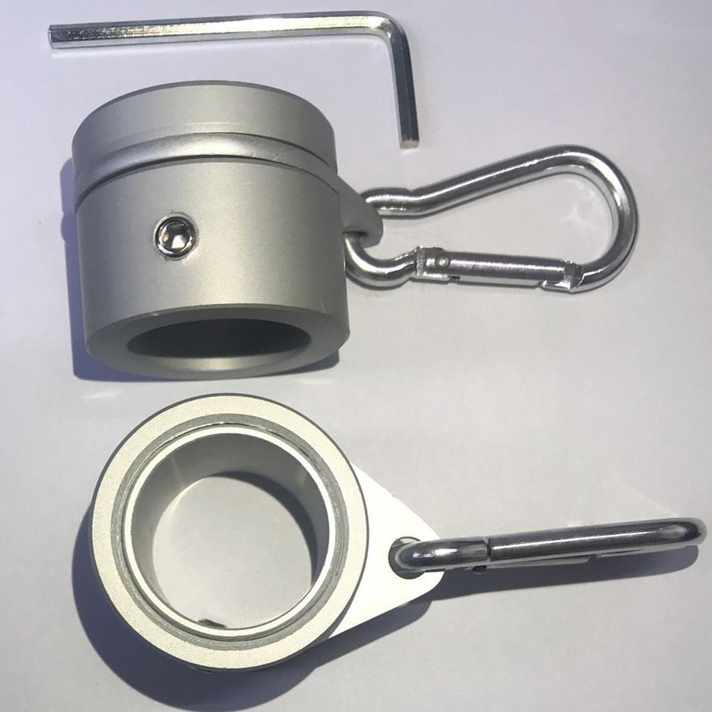Aluminum Alloy Flagpole Rotating Rings Clip Anti Wrap Grommet Mounting