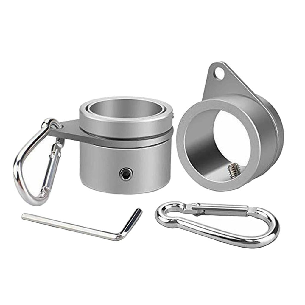 Aluminum Alloy Flagpole Rotating Rings Clip Anti Wrap Grommet Mounting