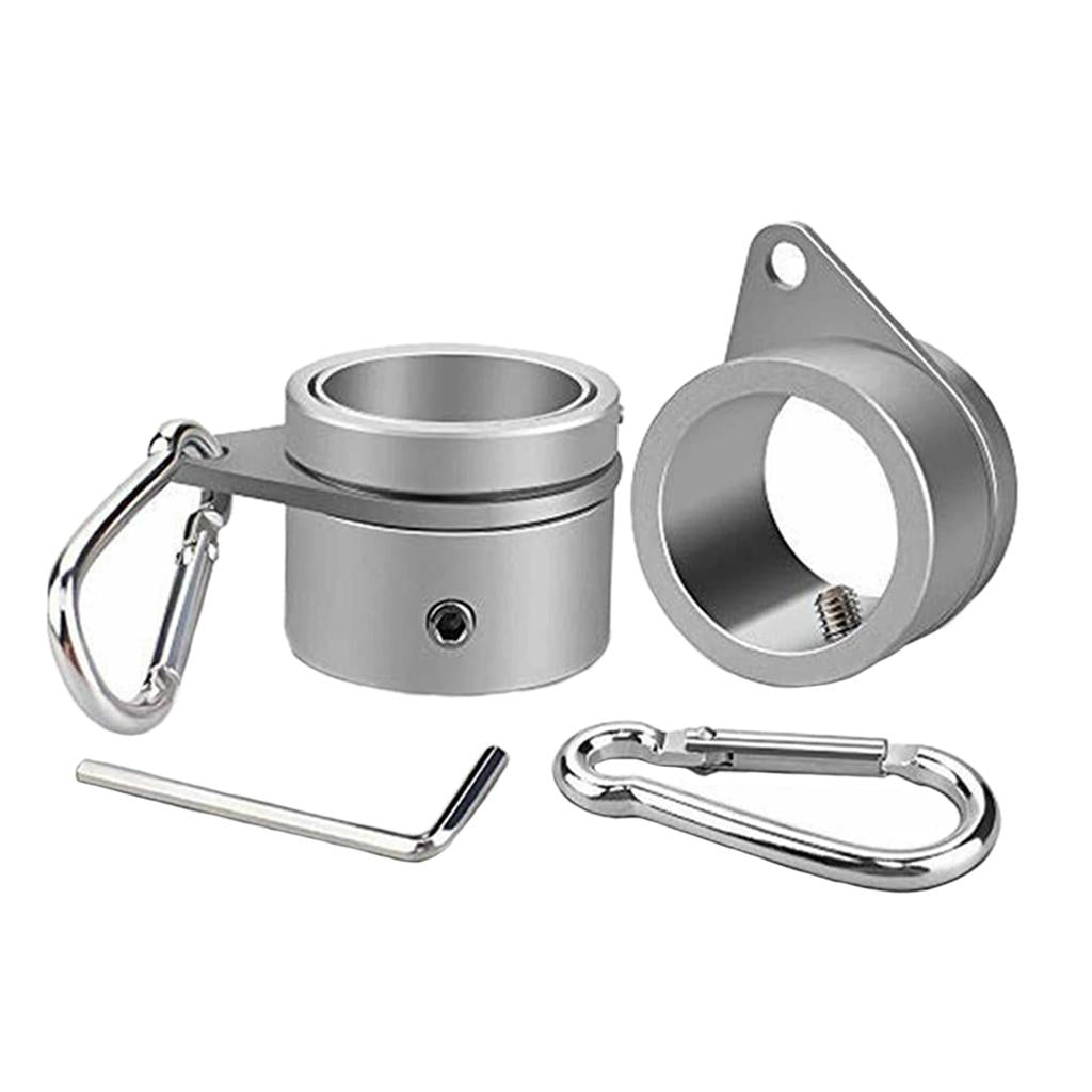 Aluminum Alloy Flagpole Rotating Rings Clip Anti Wrap Grommet Mounting