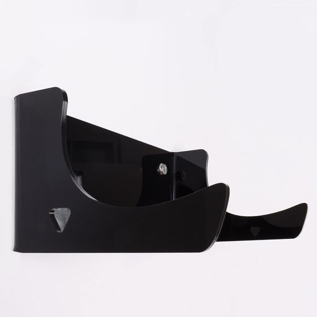 2Pcs Skateboard Holder Wall Mount Hanger Display Rack Bracket Hardware Black