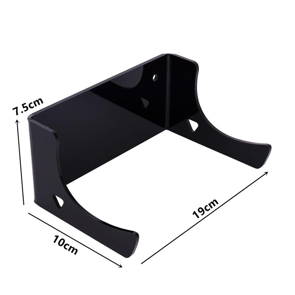 2Pcs Skateboard Holder Wall Mount Hanger Display Rack Bracket Hardware Black
