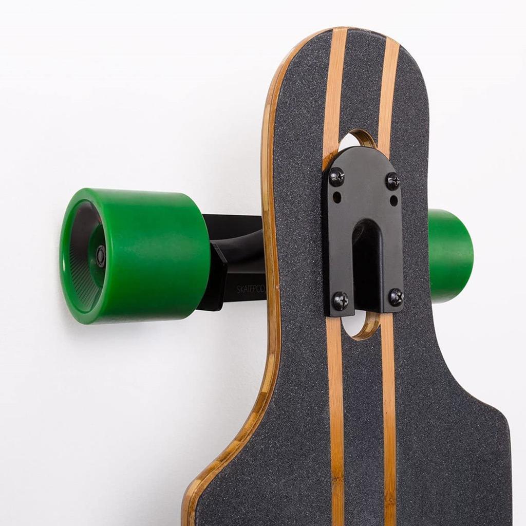 2x Skateboard Display Rack Longboard Hanger with Mounting Screws Transparent
