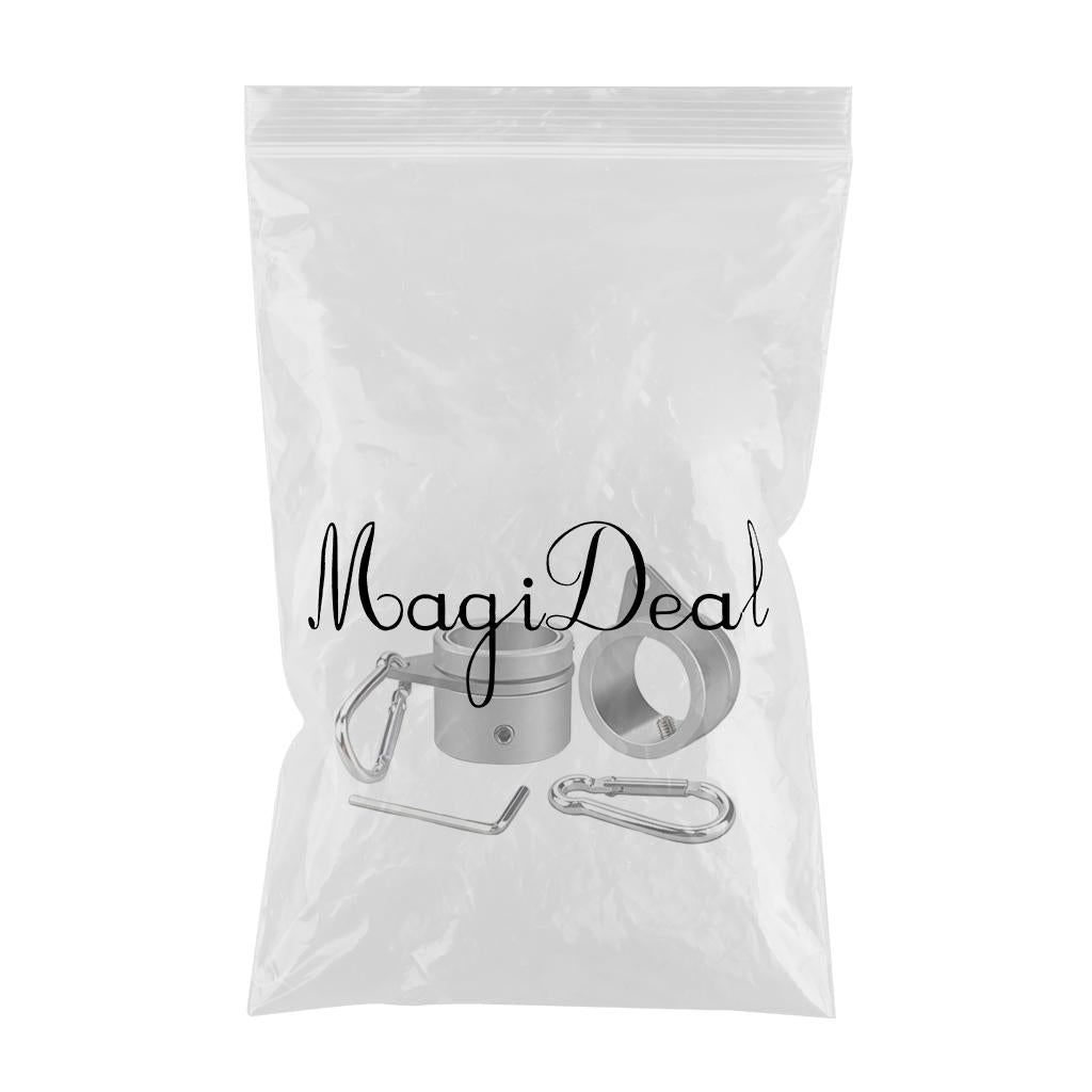 Tangle Free Flag Pole Mounting Ring Clip Rotating Flapole Rings 2 Pcs