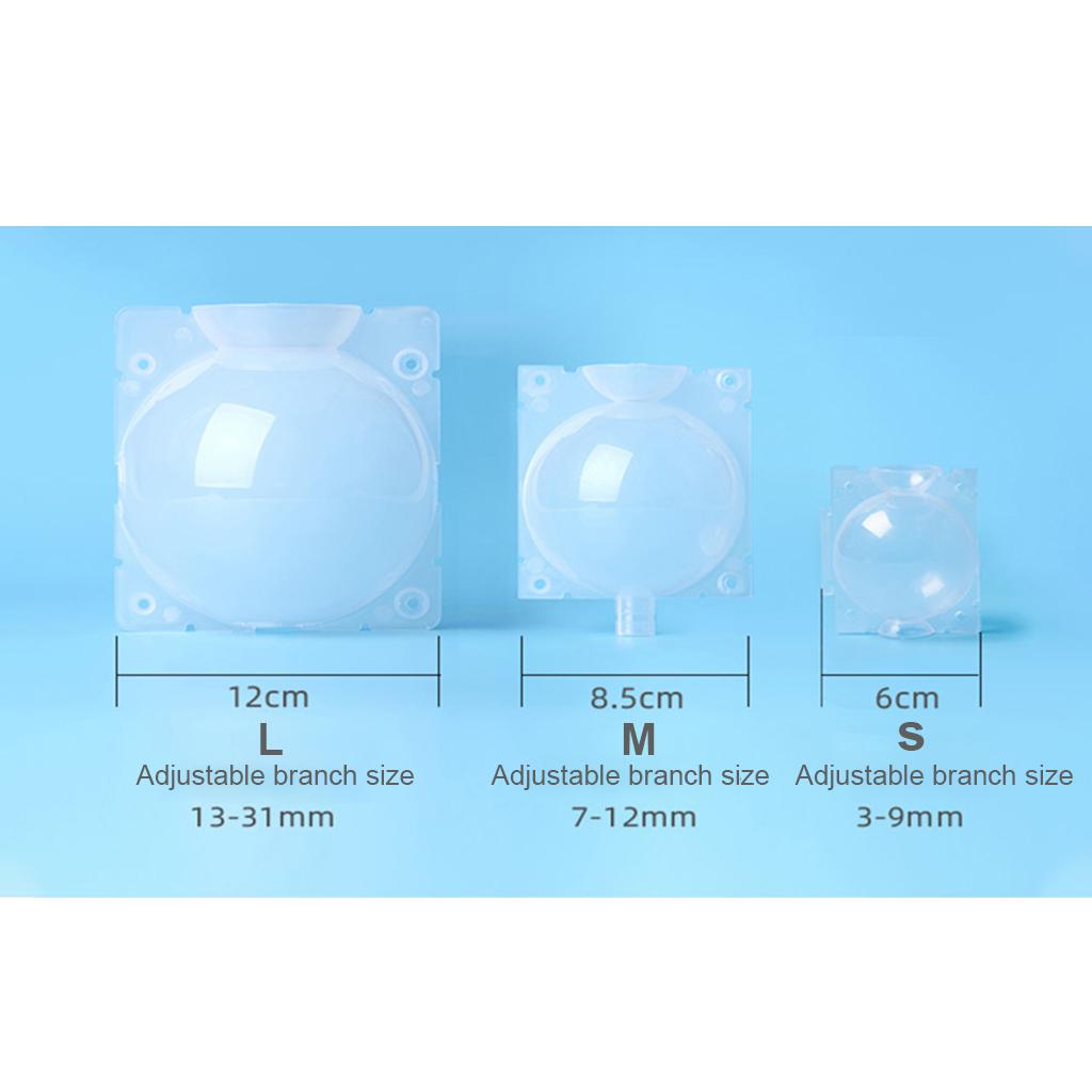Plant Rooting Device High Pressure Propagation Ball Box M Clear