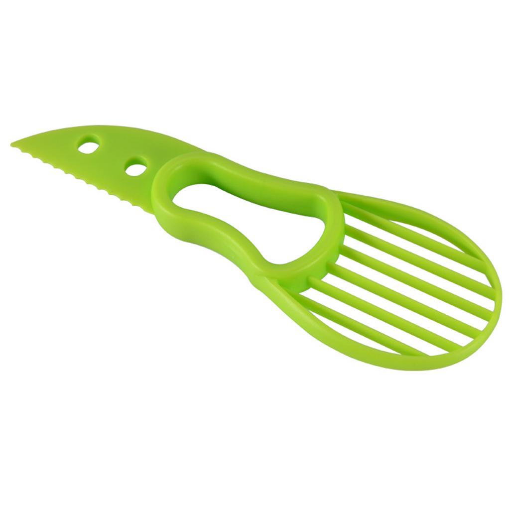Avocado Slicer 3 in 1 Avocado Cutter Multi Tool Peeler Pitter and Slicer Green