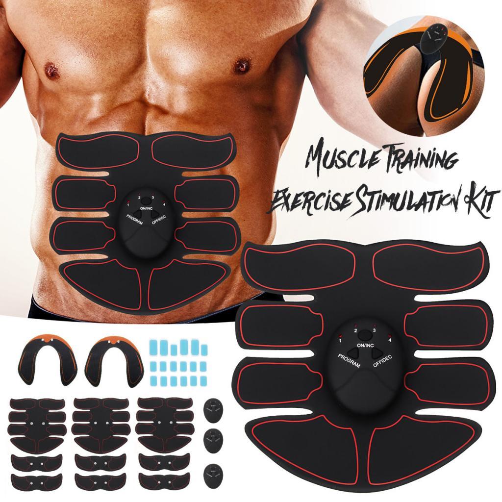 Ab Muscle Trainer Hip Buttock Abdominal Stimulator Toning Fitness 25pcs