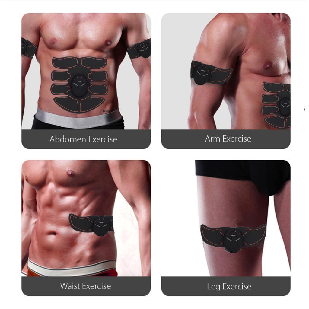 Ab Muscle Trainer Hip Buttock Abdominal Stimulator Toning Fitness 32pcs